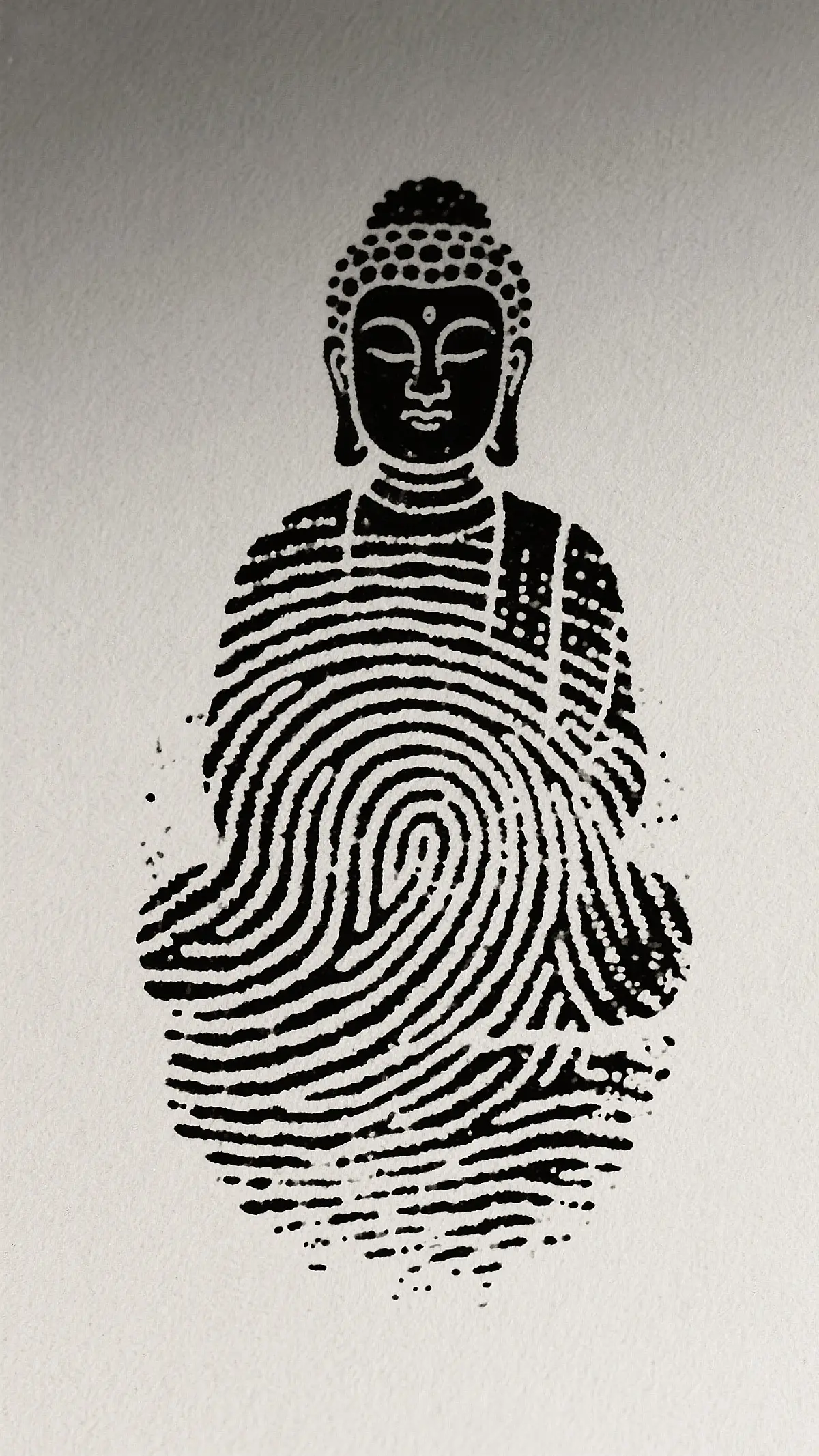 指纹佛像