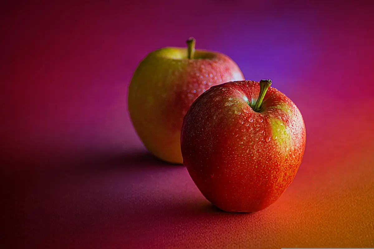 一对苹果
