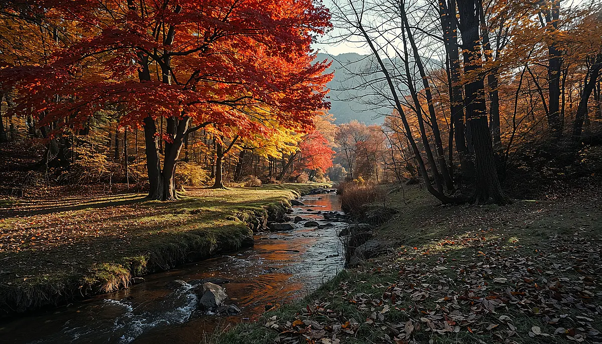 林中小溪2K高清壁纸