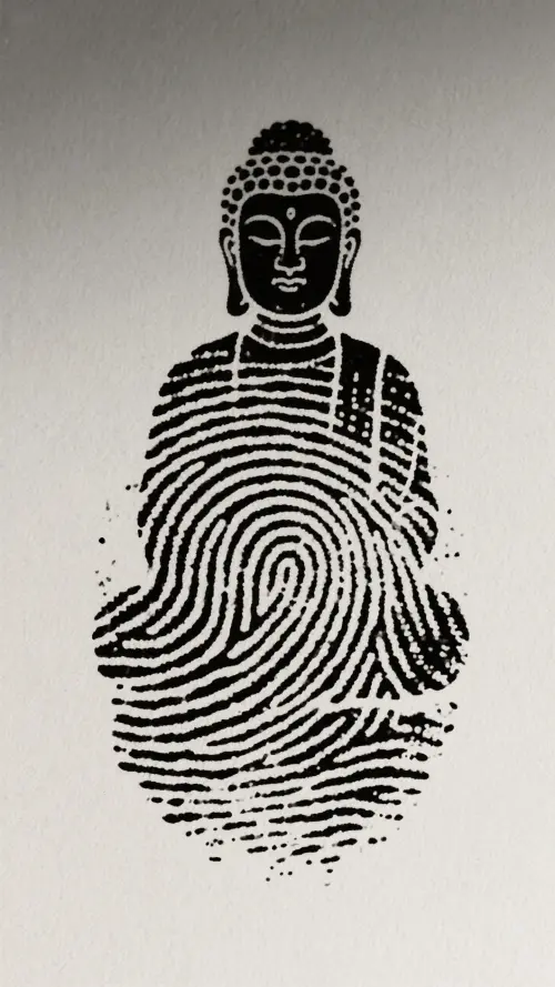 指纹佛像